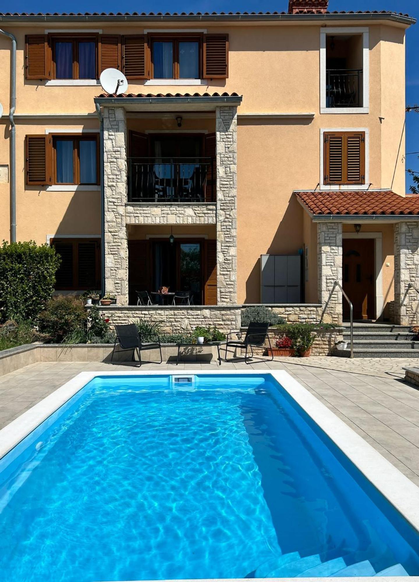 Villa Krasa Sea View Apartmants With Pool Ližnjan Extérieur photo